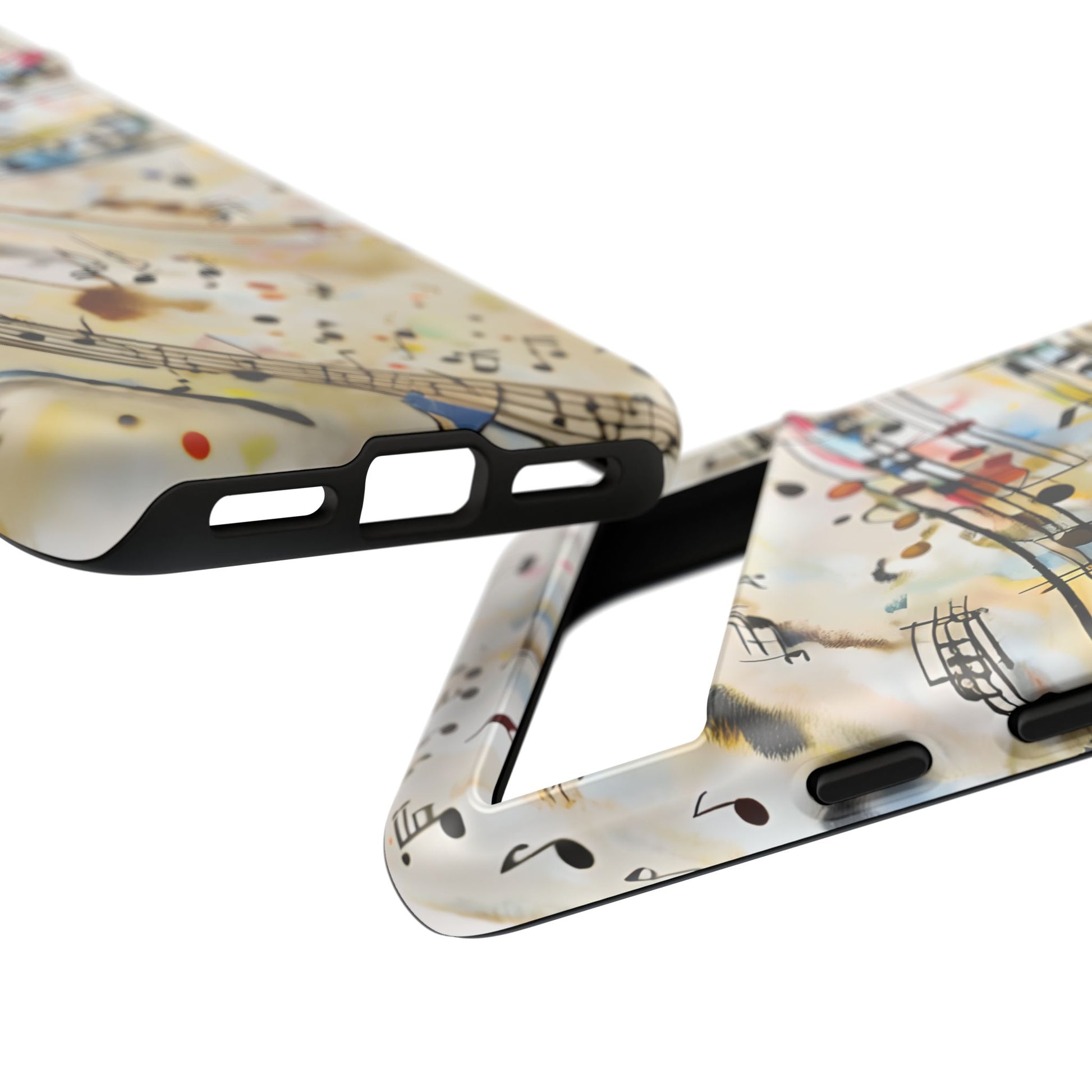 Melodic Flow Abstract Music Notes Tough Case for Google Pixel 8 - Shockproof Phone Cover