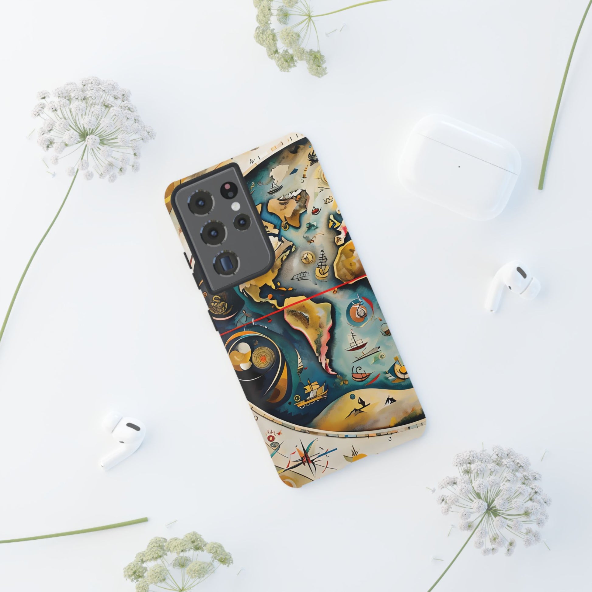 Celestial Map Samsung Galaxy S21 Ultra Tough Case - Vintage Map - Premium Abstract Design