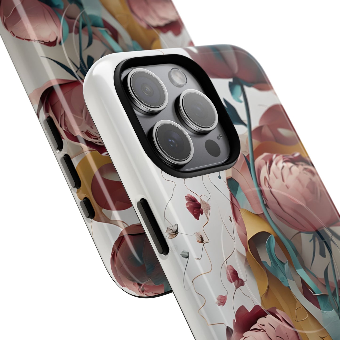 Blushing Peony Veil iPhone MagSafe Case