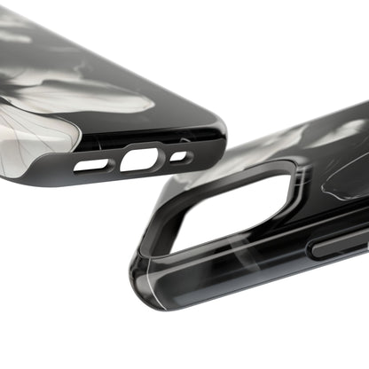 Monochrome Magnolia iPhone MagSafe Case