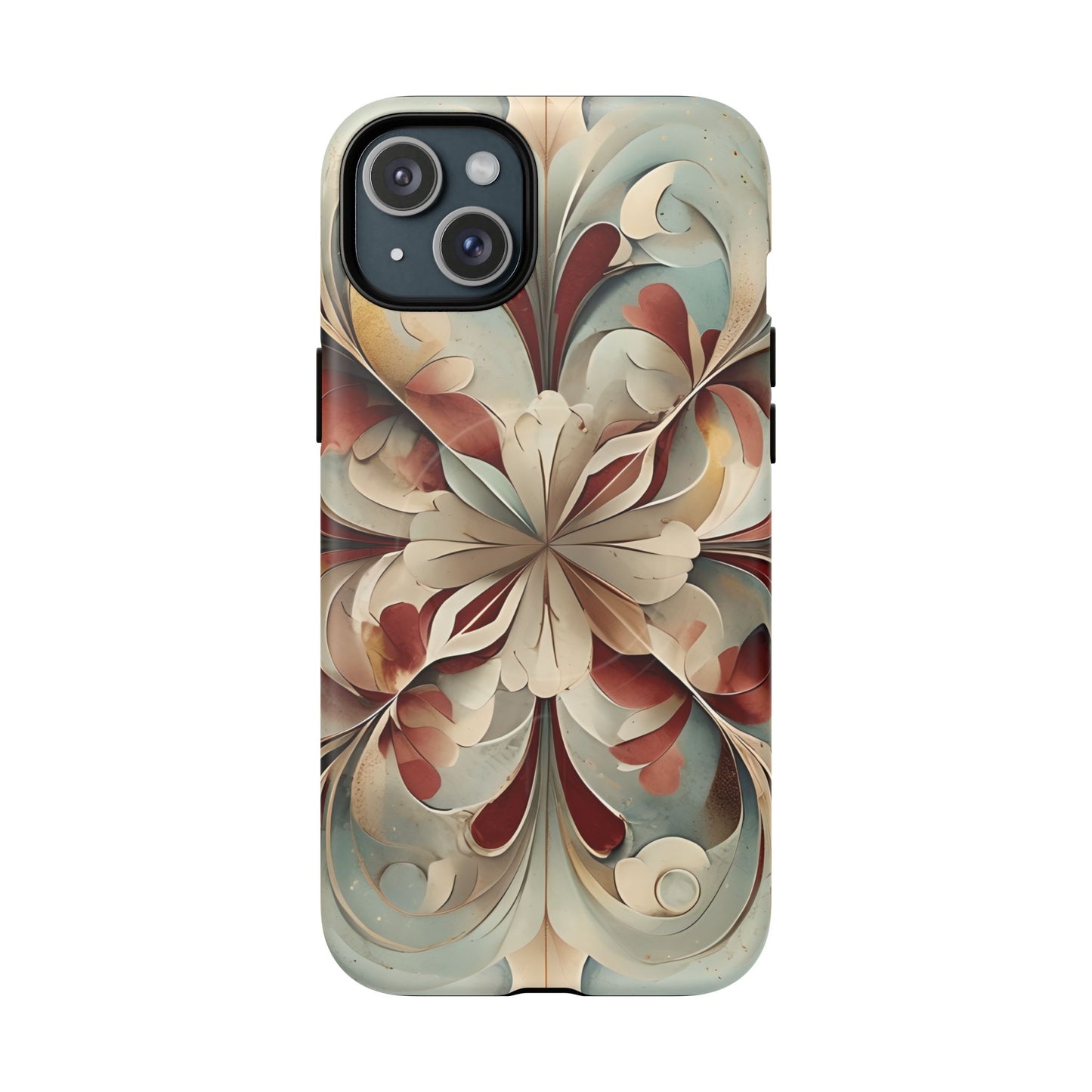 Vintage Baroque Blossom - Ornate Floral Art iPhone MagSafe Phone Case - Elegant Baroque-Inspired Design