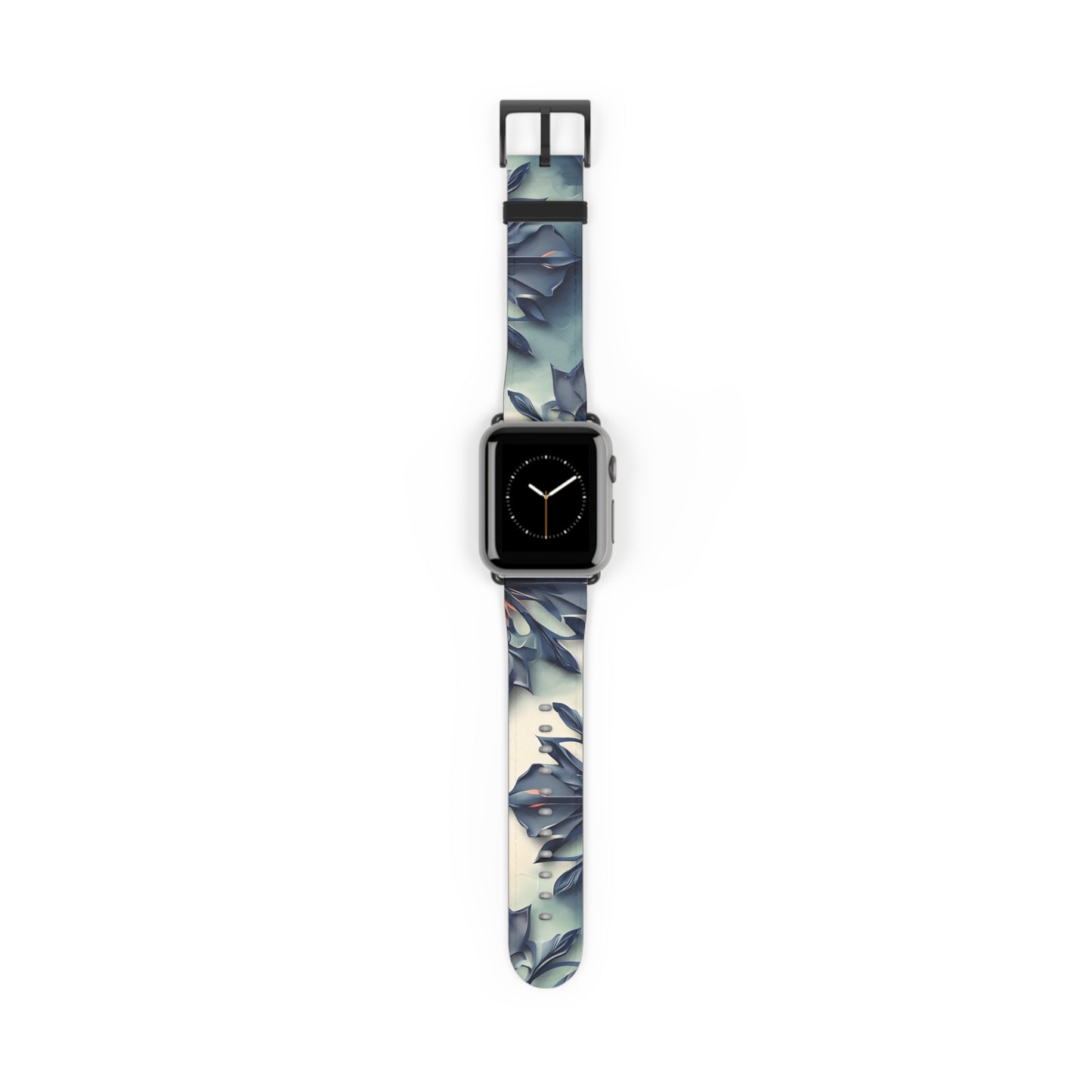 Frosted Indigo Bloom Apple Watch Band Strap - Ethereal design