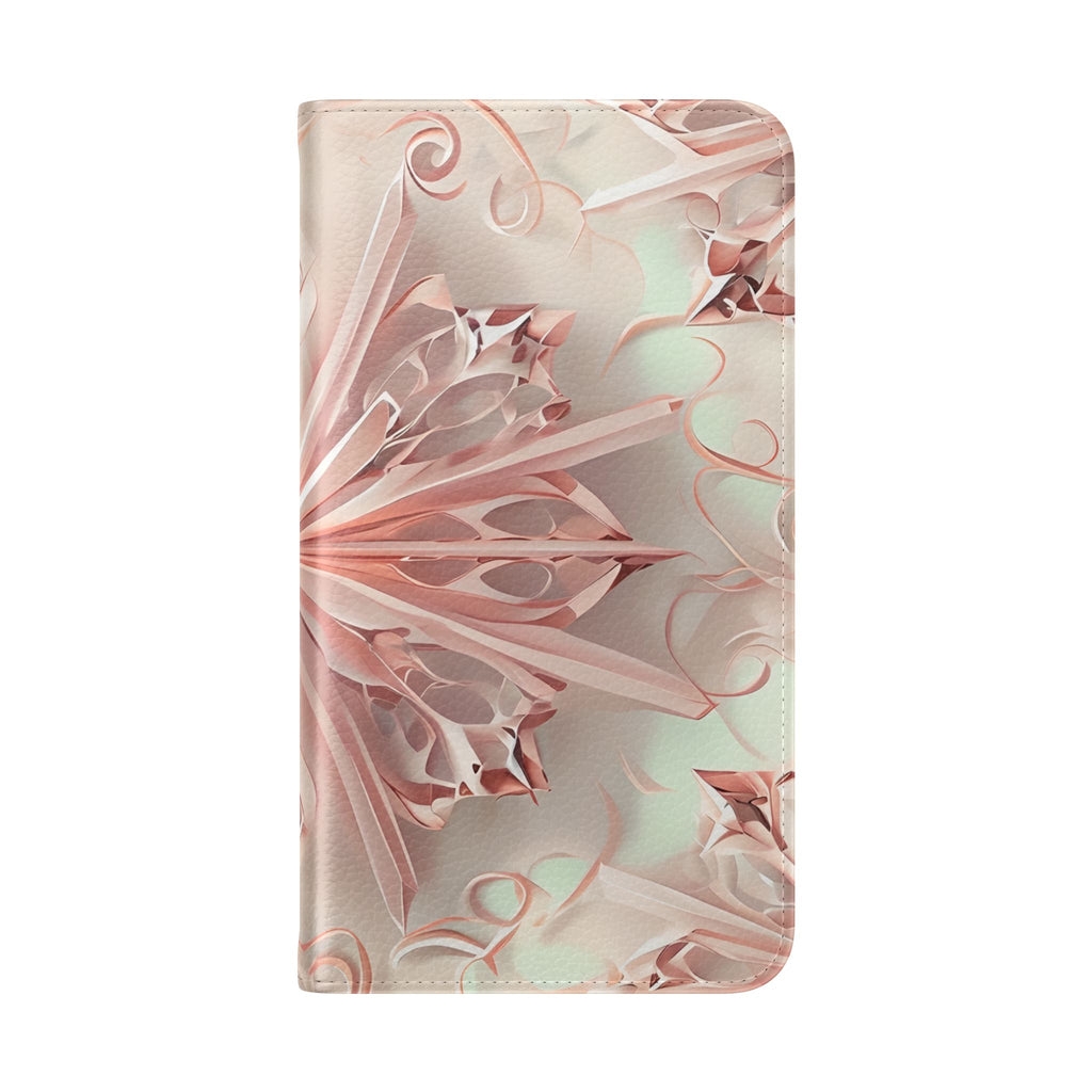 Blush Frost - Abstract Wallet Phone Case for Samsung Galaxy S23