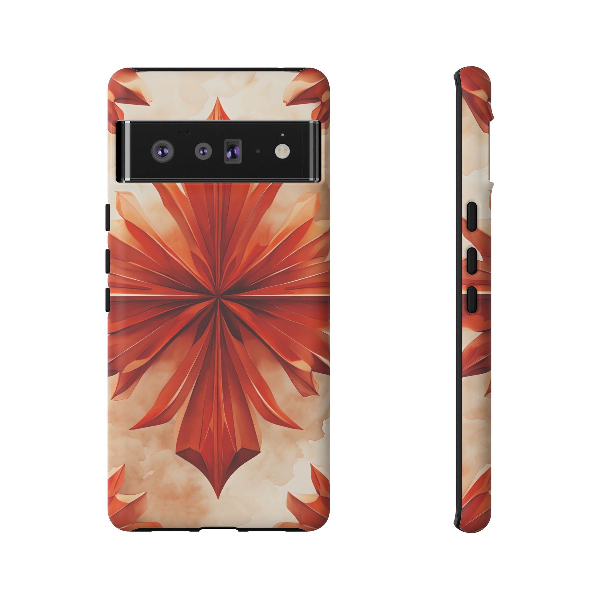 Sunset Fleur Google Pixel 6 Pro - Kaleidoscope Collection of MagSafe Compatible - Vibrant Sunset Flower Design