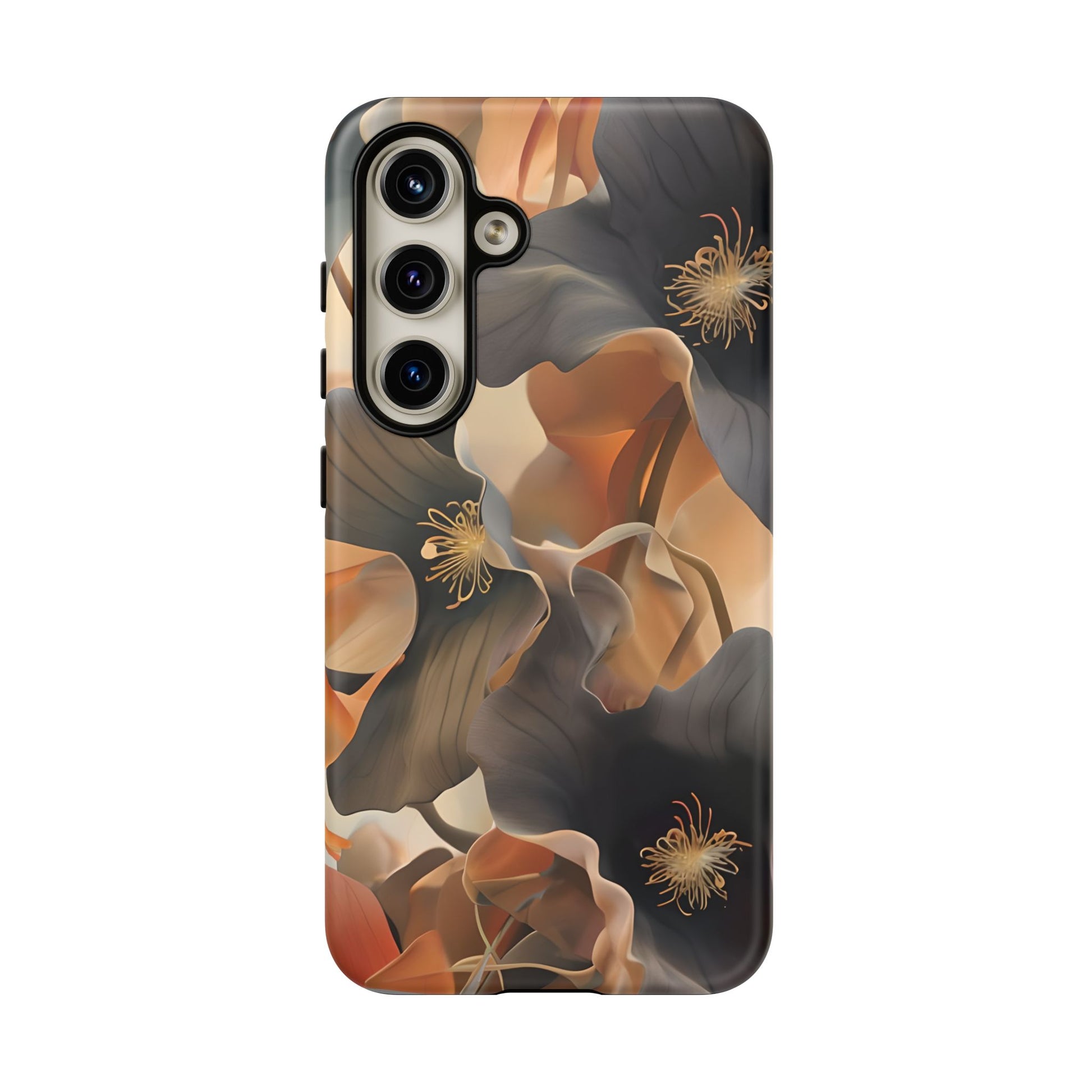 Autumn Ember - Moody Floral Art Samsung Galaxy S24 Tough Phone Case - Warm Earthy Botanical Design