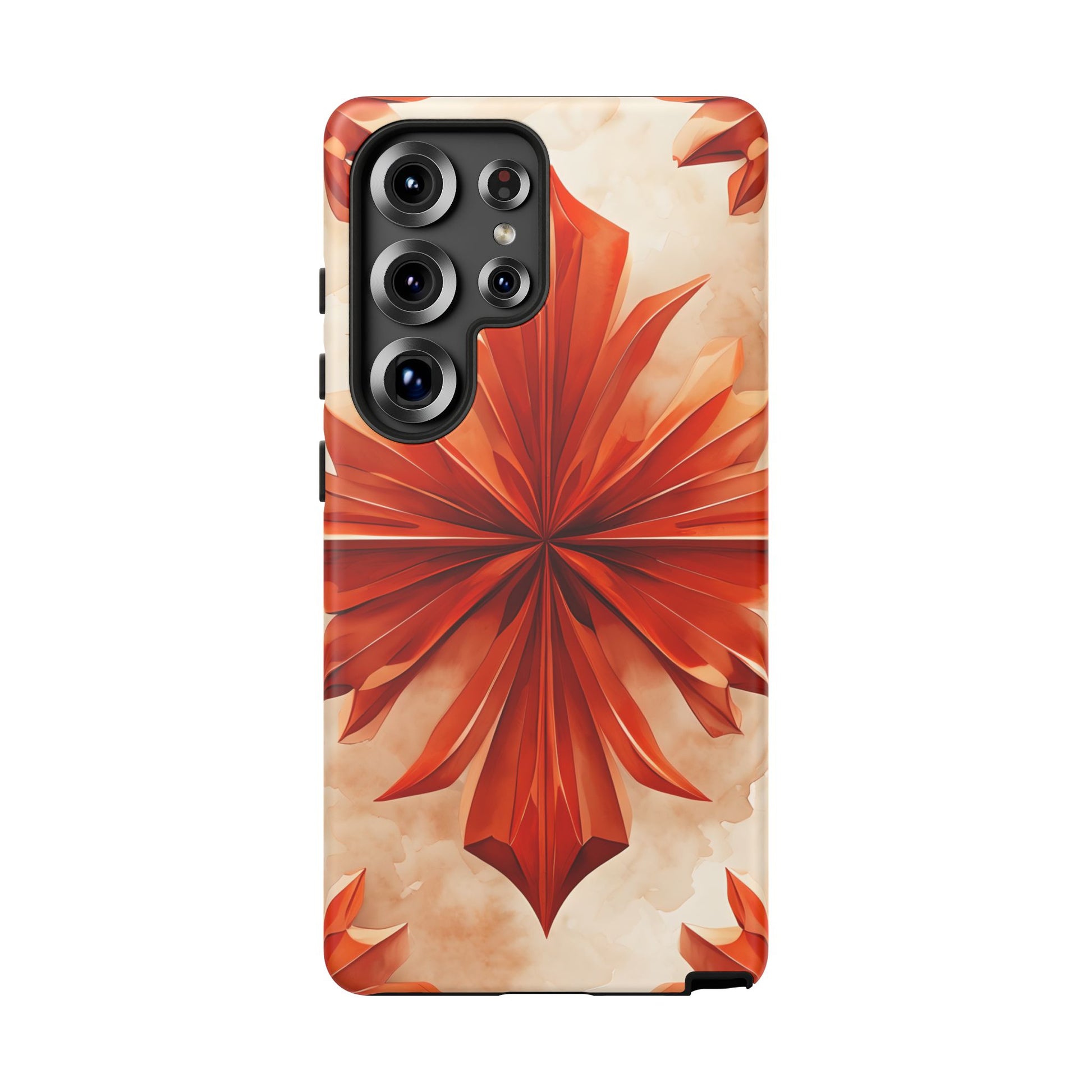 Sunset Fleur Samsung Galaxy S25 Ultra - Kaleidoscope Collection of MagSafe Compatible - Vibrant Sunset Flower Design