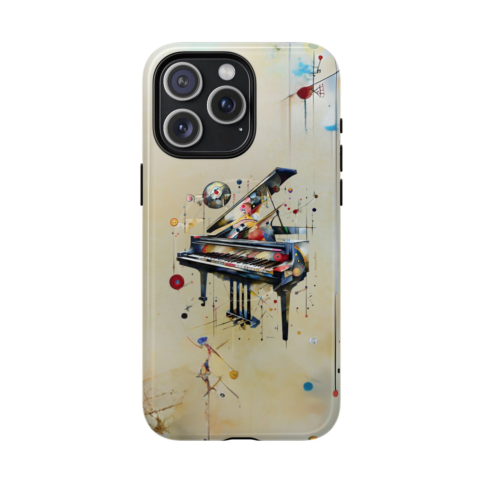 Keys of Imagination Artistic Grand Piano iPhone 15 Pro Max MagSafe Case