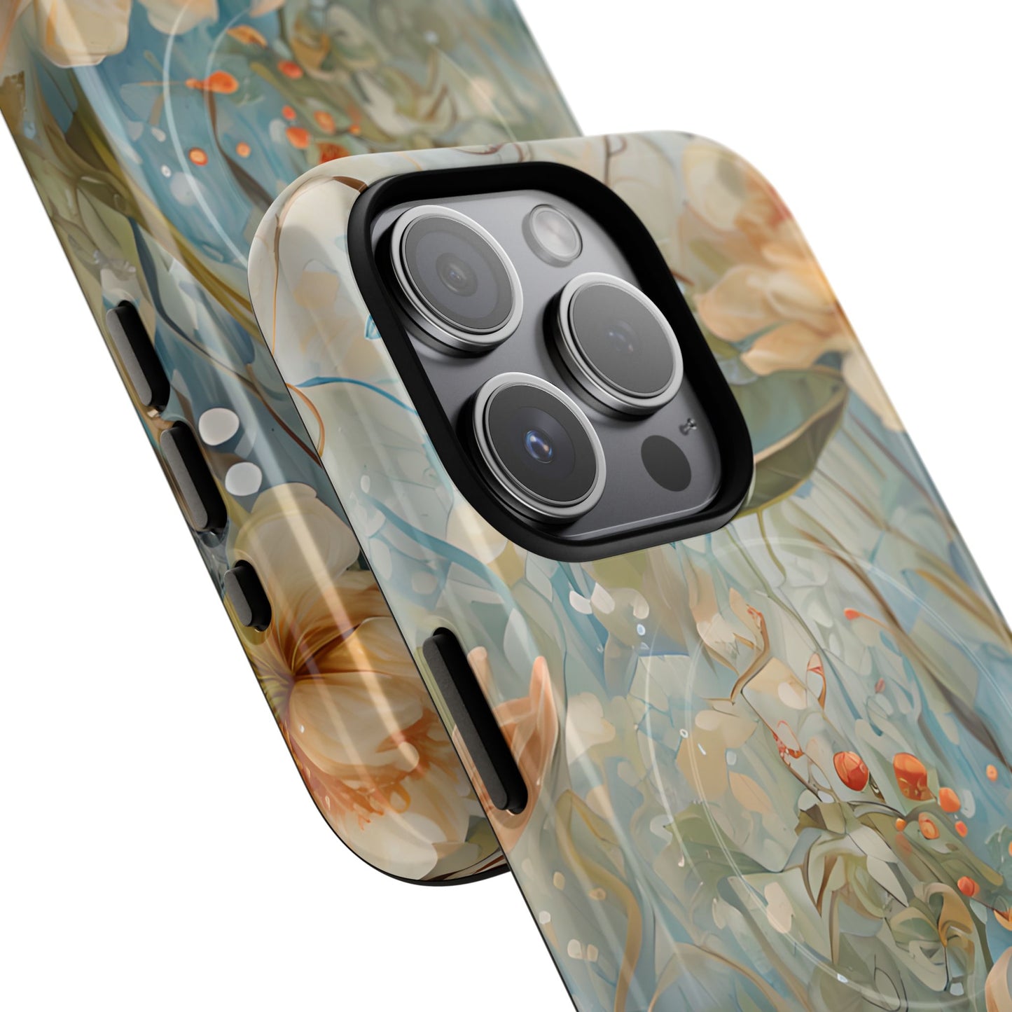 Waterlily Dreamscape - Artistic Floral iPhone MagSafe Phone Case -Waterlily & Lotus Design