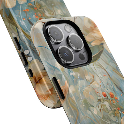 Waterlily Dreamscape - Artistic Floral iPhone MagSafe Phone Case -Waterlily & Lotus Design