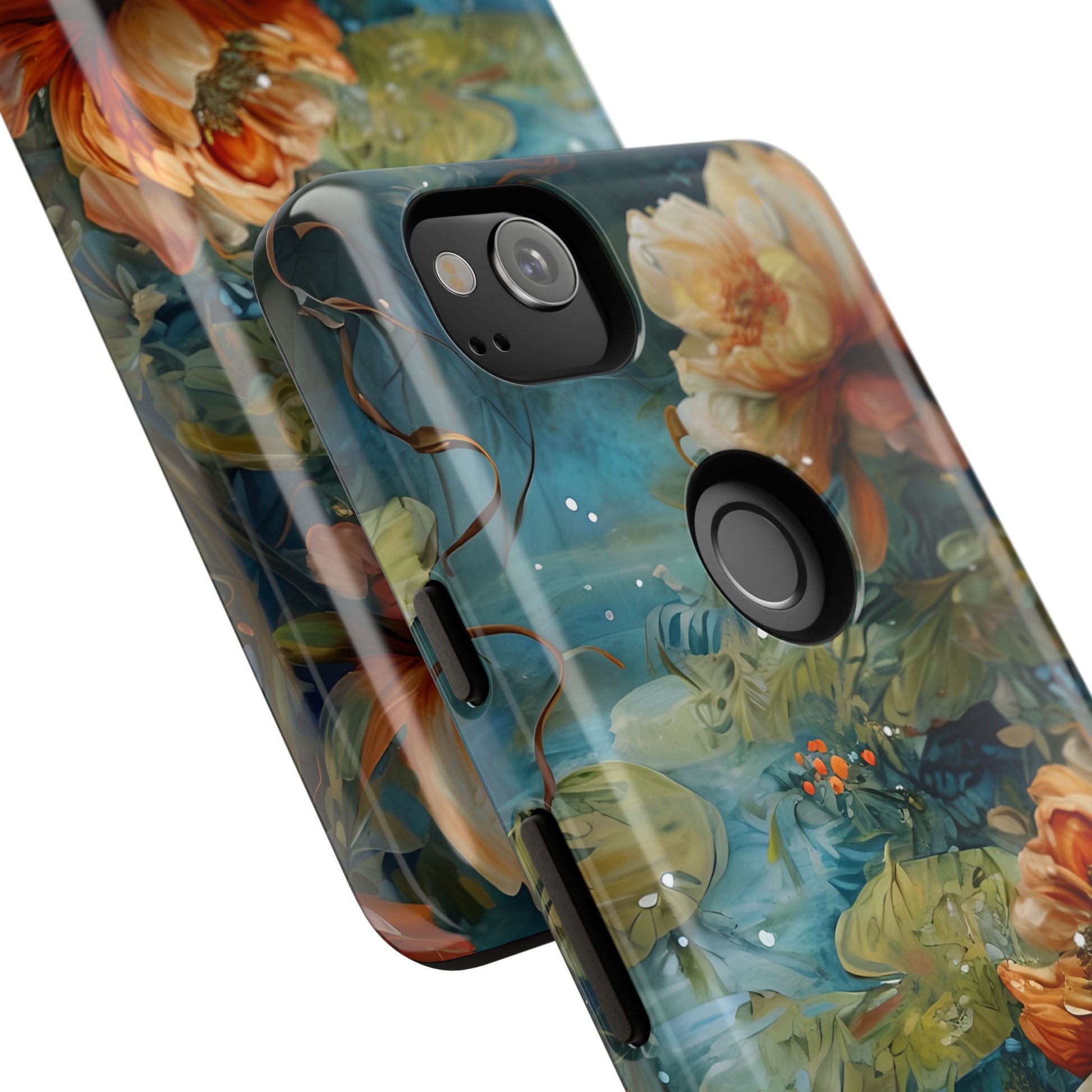 Waterlily Nocturne Tough Case for Google Pixel 2 - Premium Artistic Shockproof Cover, Elegant Protective Phone Case