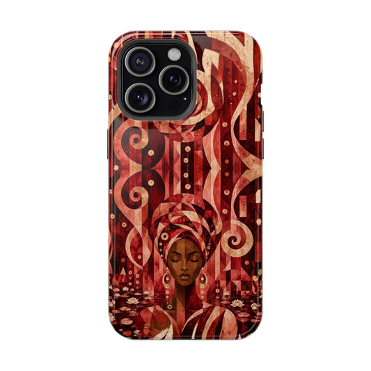 Crimson Poise iPhone MagSafe Phone Case