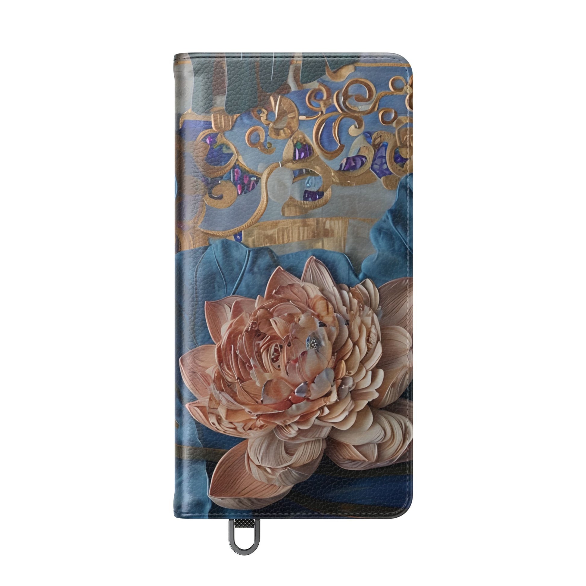 Peony Midnight Tapestry Wallet Phone Case - Flip Cover for Samsung Galaxy S25 Ultra - Floral and Tapestry Design