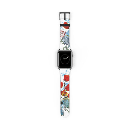 Bouquet Brilliance Apple Watch Band Strap - Bold Colorful Abstract Floral design