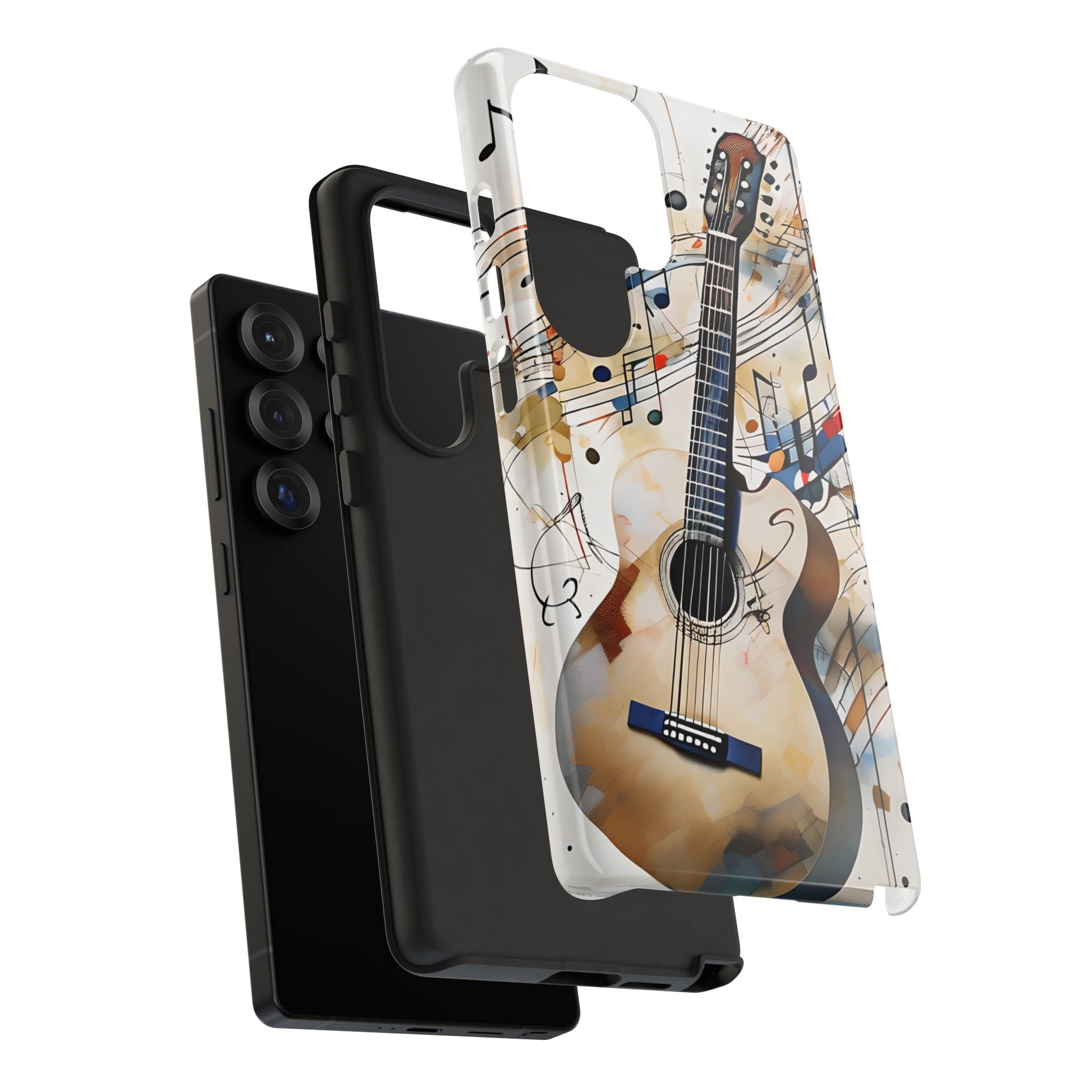 Strum and Flow Acoustic Guitar Art Tough Case for Samsung Galaxy S25 Ultra - Shockproof Phone Cover