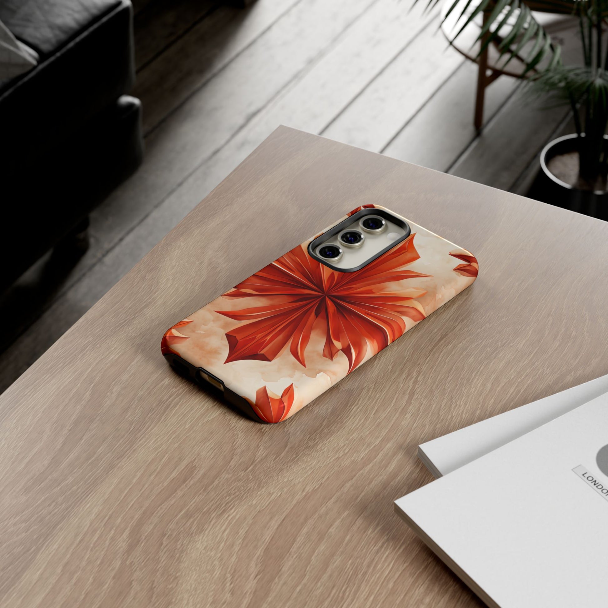 Sunset Fleur Samsung Galaxy S23 - Kaleidoscope Collection of MagSafe Compatible - Vibrant Sunset Flower Design