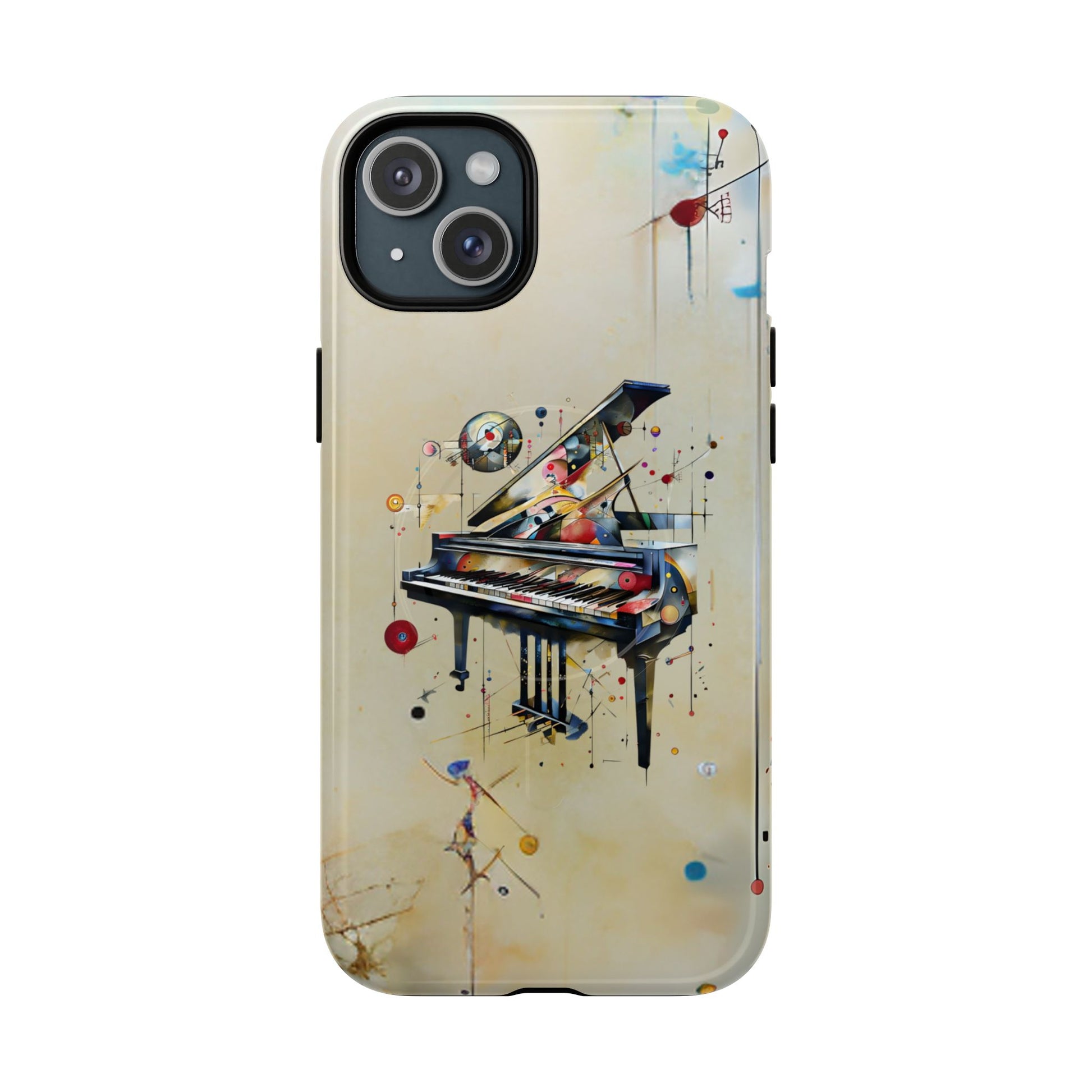 Keys of Imagination Artistic Grand Piano iPhone 15 Plus MagSafe Case