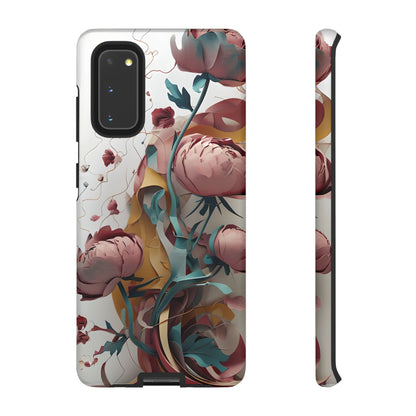 Blushing Peony Veil Samsung Galaxy Tough Case