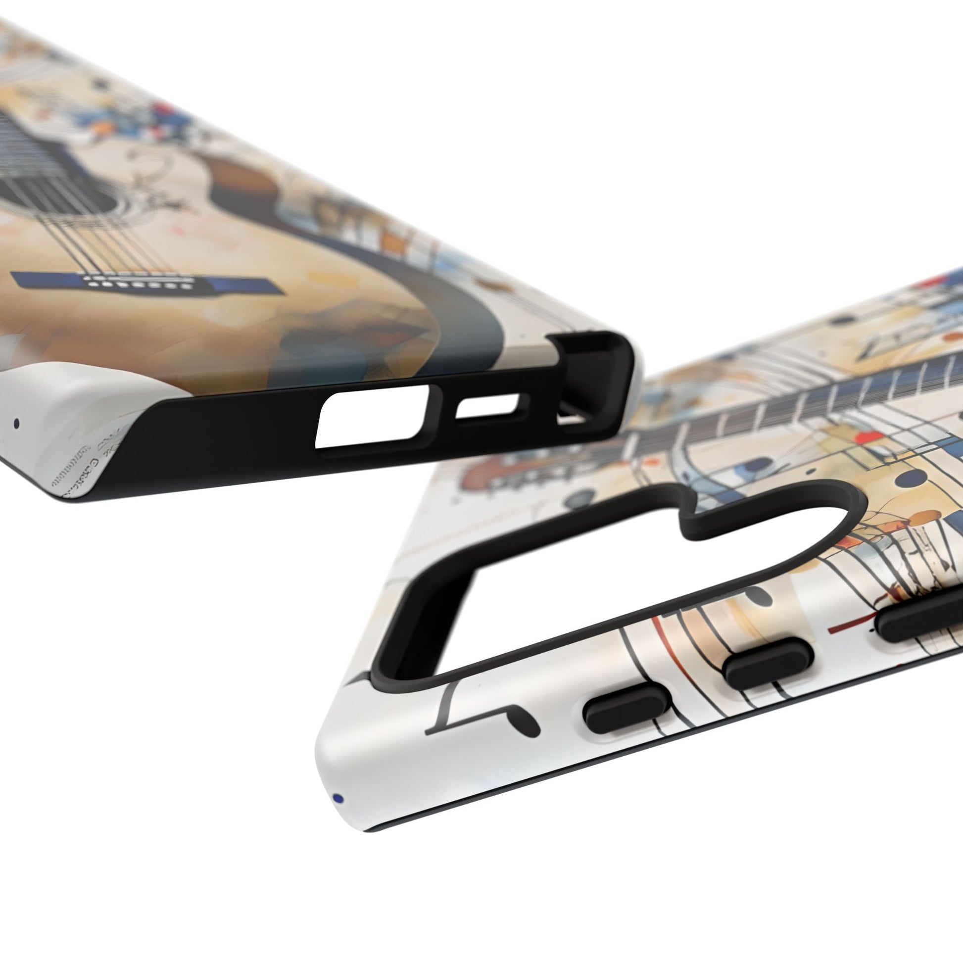 Strum and Flow Acoustic Guitar Art Tough Case for Samsung Galaxy S24 Ultra - Shockproof Phone Cover