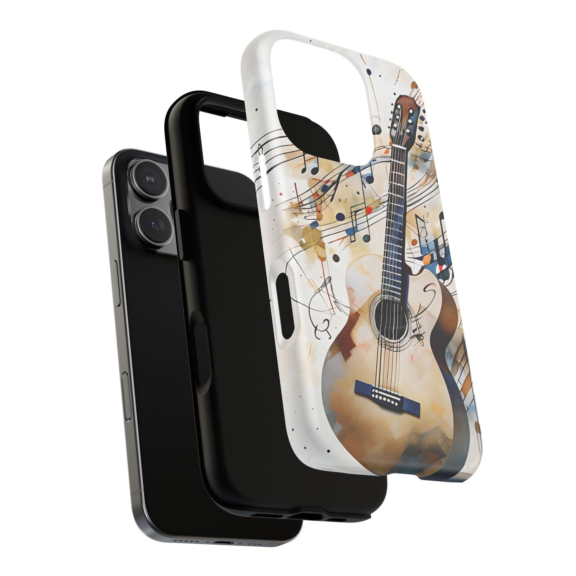 Strum and Flow Acoustic Guitar Art iPhone 16 Pro MagSafe Case