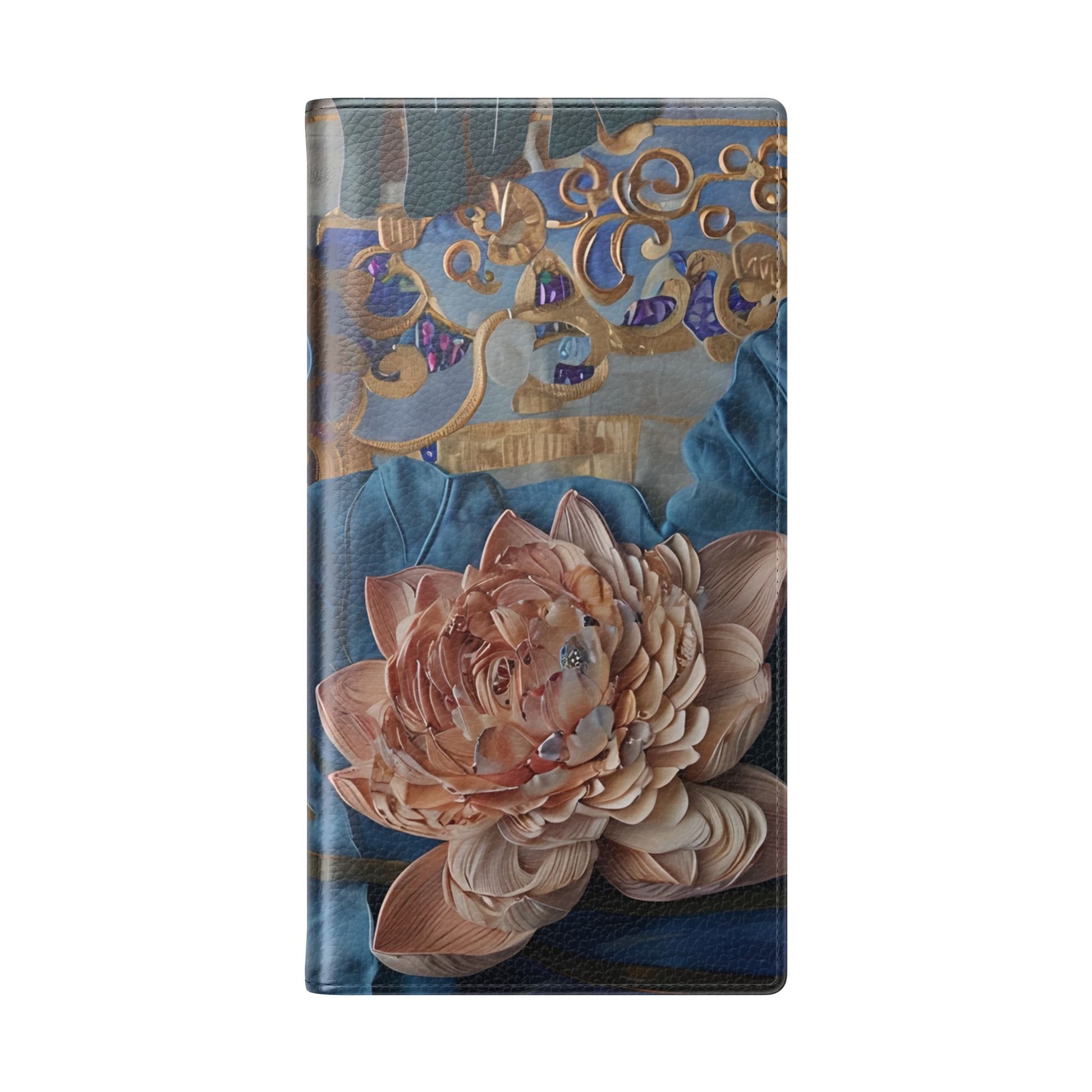 Peony Midnight Tapestry Wallet Phone Case - Flip Cover for Samsung Galaxy S23 Ultra - Floral and Tapestry Design