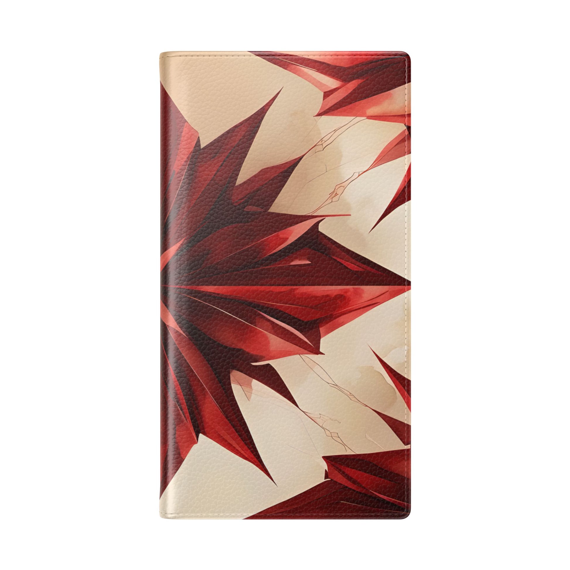 Ruby Compass Samsung Galaxy S23 Ultra Wallet Case - Bold Geometric Flip Cover with Card Slots