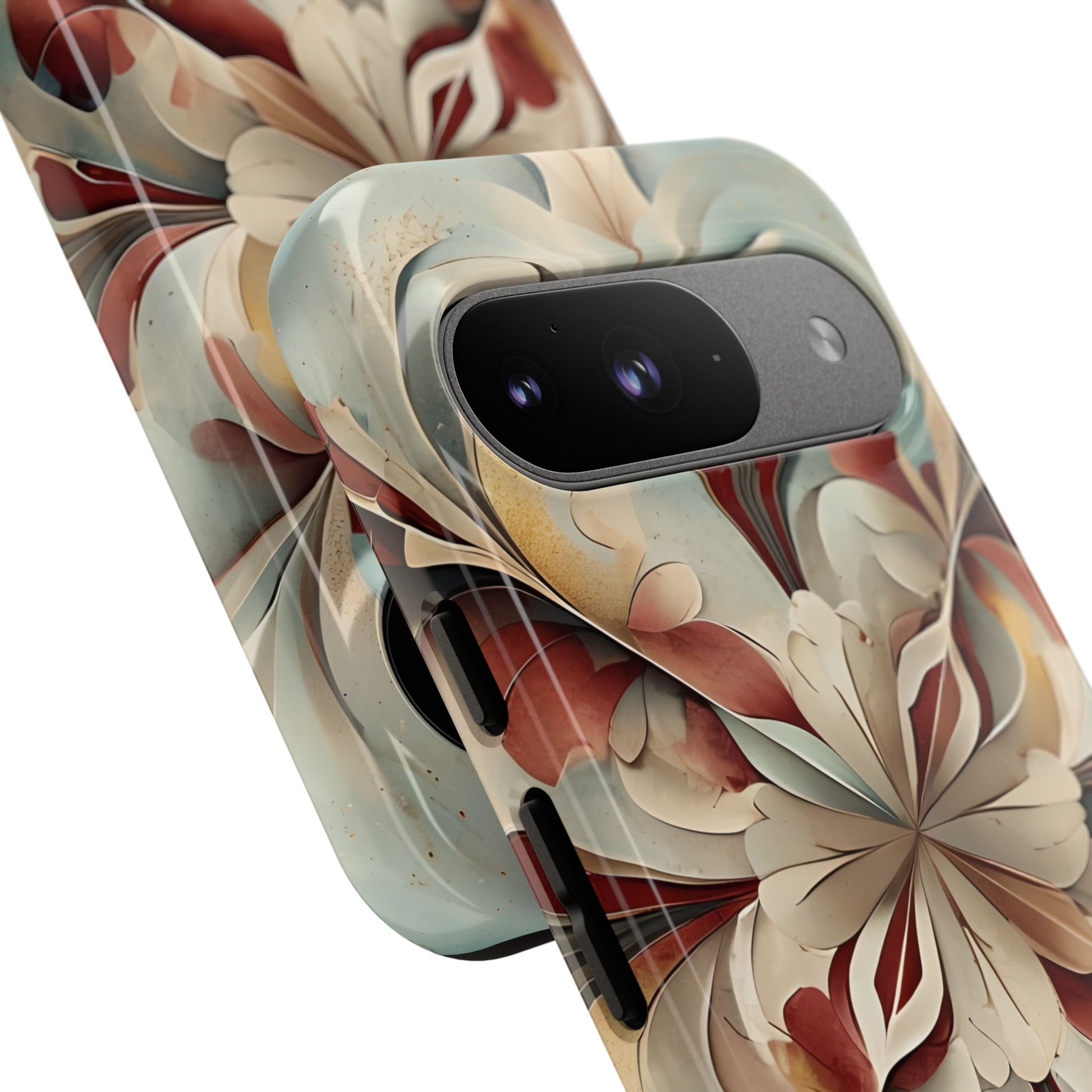 Vintage Baroque Blossom - Ornate Floral Art Google Pixel 9 Tough Phone Case - Elegant Baroque-Inspired Design