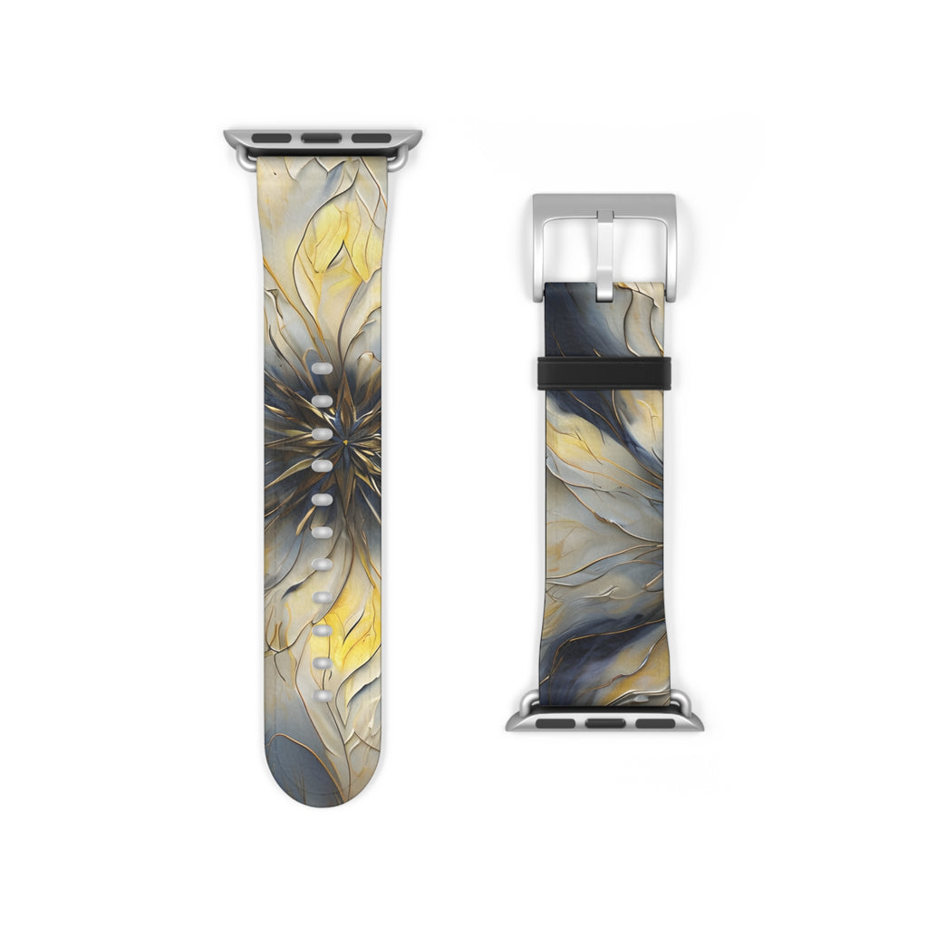Luminous Petal Designer Watch Band - Artistic Nylon Strap for Apple Watch - Premium, Comfortable, Gift-Ready