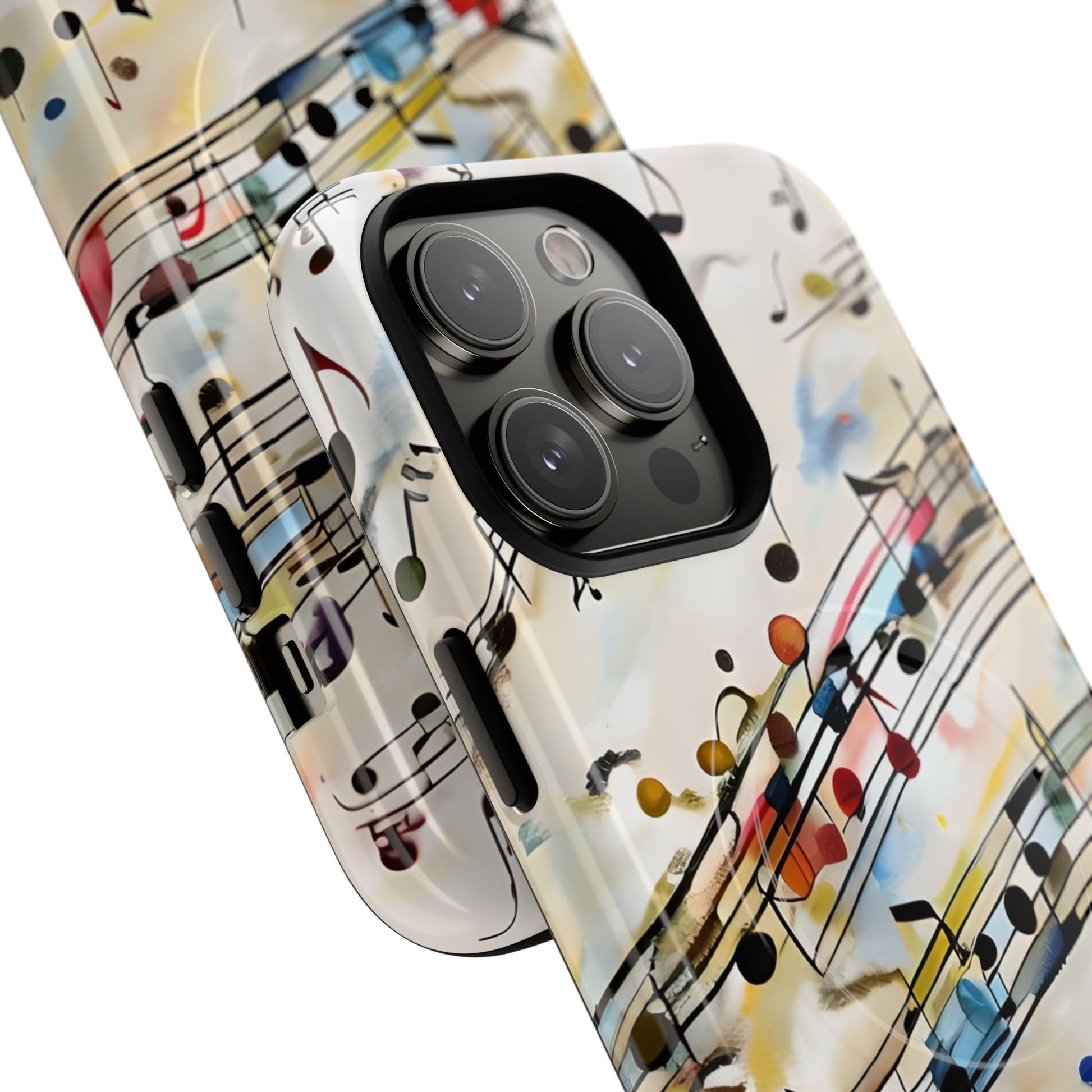 Melodic Flow Abstract Music Notes iPhone 14 Pro Max MagSafe Case