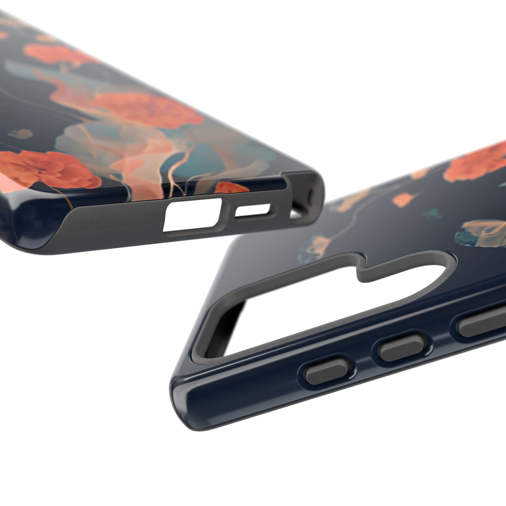 Lotus Reverie - Elegant Artistic Floral Samsung Galaxy S25 Ultra Tough Phone Case - Painterly Lotus Blossom Design