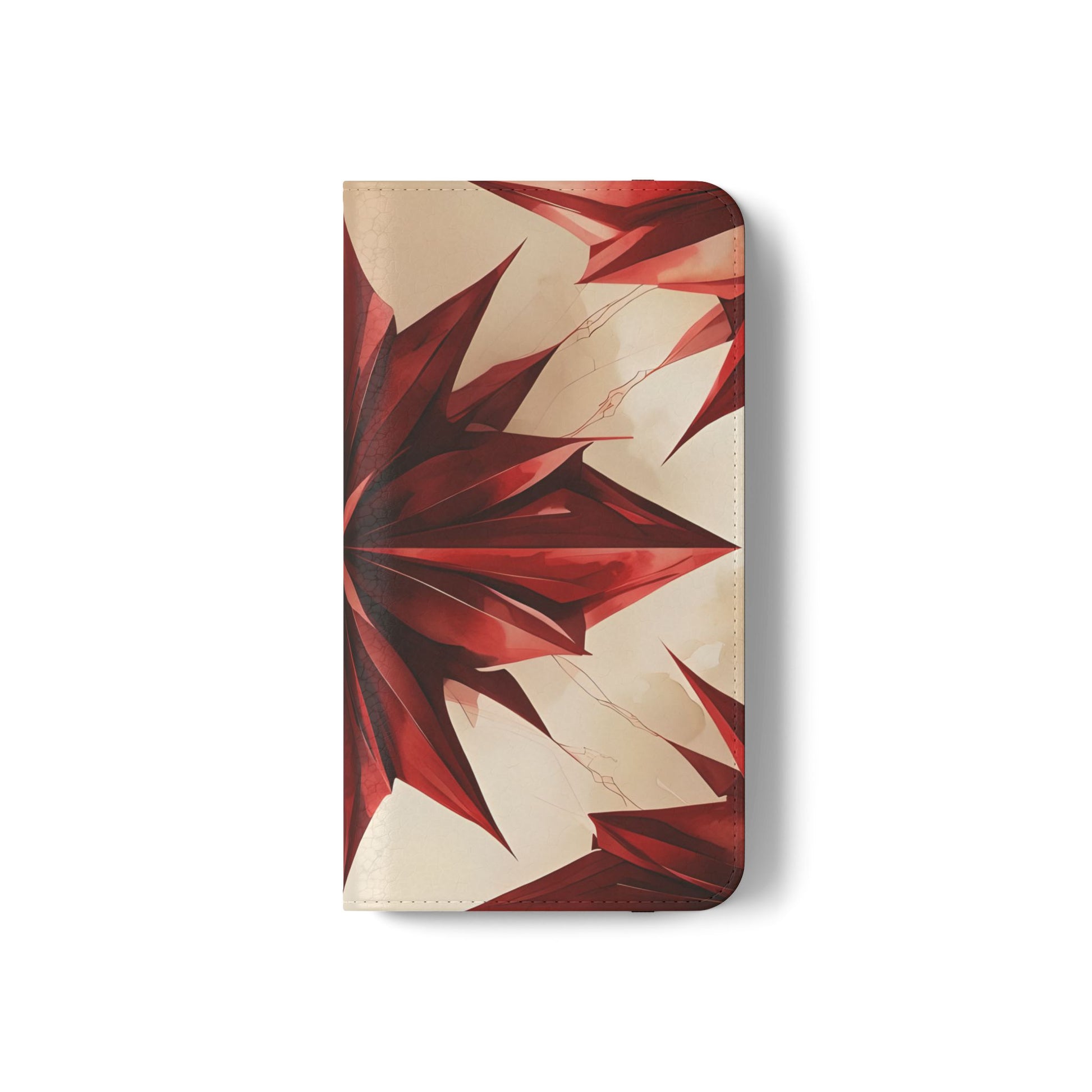Ruby Compass Samsung Galaxy S22 Wallet Case - Bold Geometric Flip Cover with Card Slots
