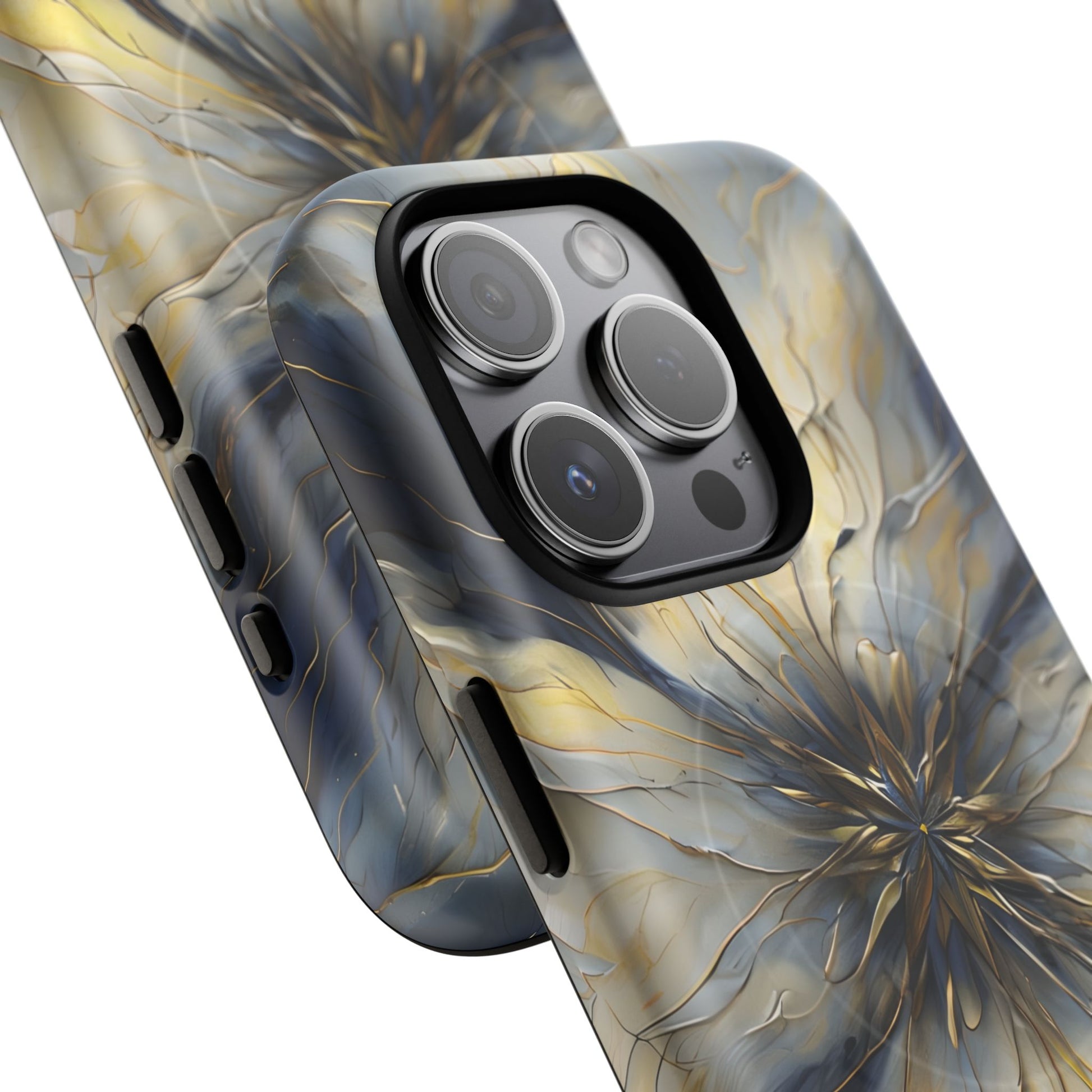 Luxury Luminous Petal MagSafe iPhone 15 Pro - Designer Shockproof Cover