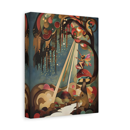 Enchanted Orchard - Whimsical Vertical Wall Art with Garden-Inspired Details