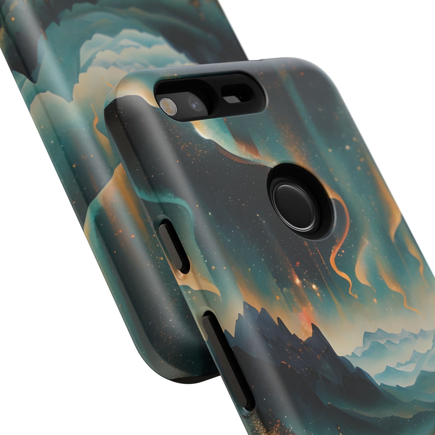 Aurora Dreamscape Tough Case for Google Pixel - Northern Lights Artistic Shockproof Cover, Elegant Protective Phone Case