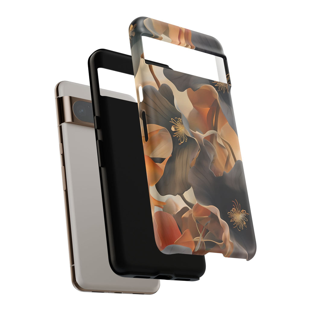 Autumn Ember - Moody Floral Art Google Pixel 8 Pro Tough Phone Case - Warm Earthy Botanical Design