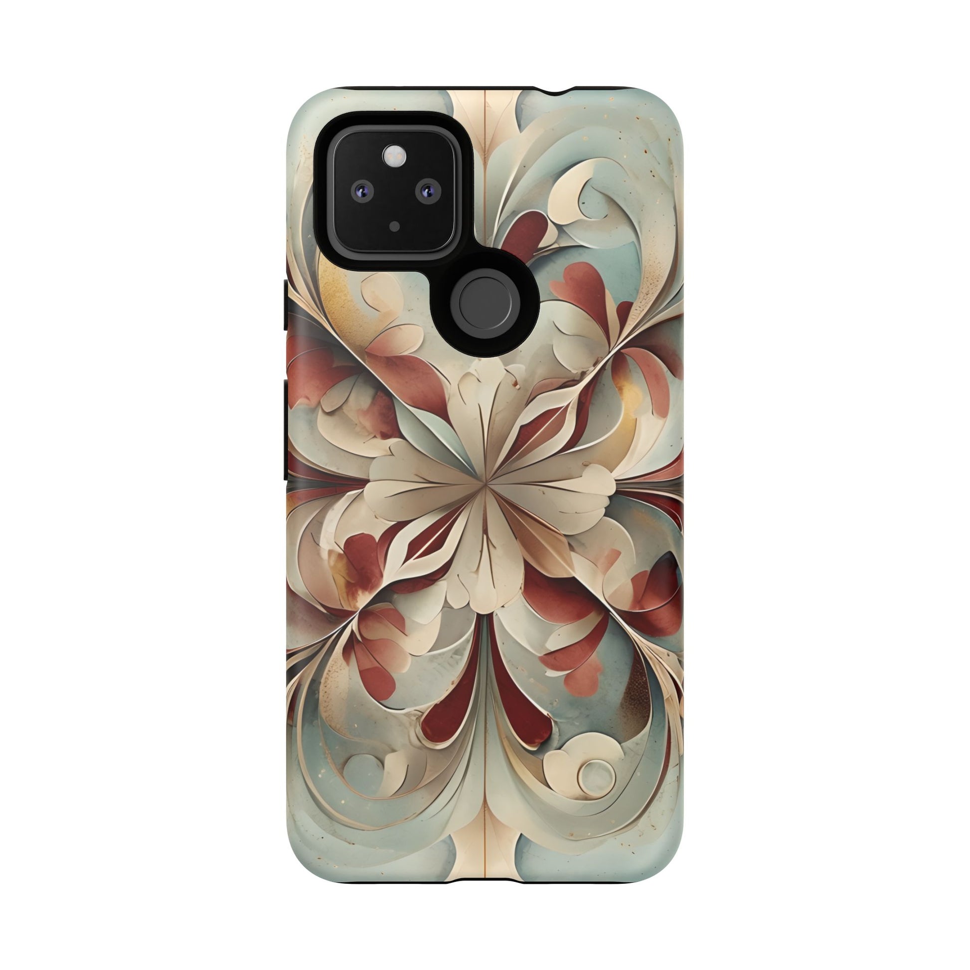 Vintage Baroque Blossom - Ornate Floral Art Google Pixel 4a 5G Tough Phone Case - Elegant Baroque-Inspired Design