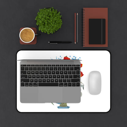 Bouquet Brilliance Desk Mat - Premium Office Desk Pad, 3 Sizes Available, Artistic Workspace Protection