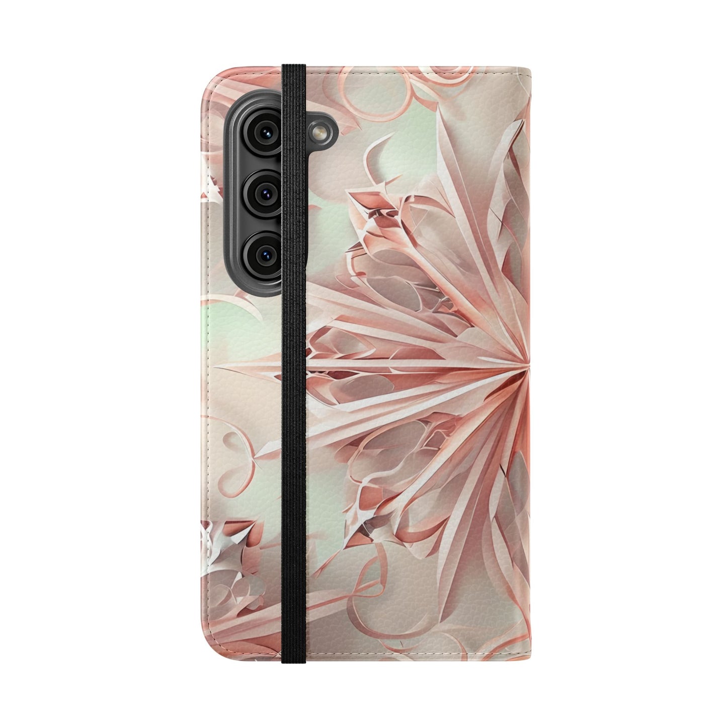 Blush Frost - Abstract Wallet Phone Case for Samsung Galaxy