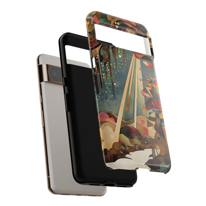 Enchanted Orchard shockproof dual layer Google Pixel phone case with woodland fairy design