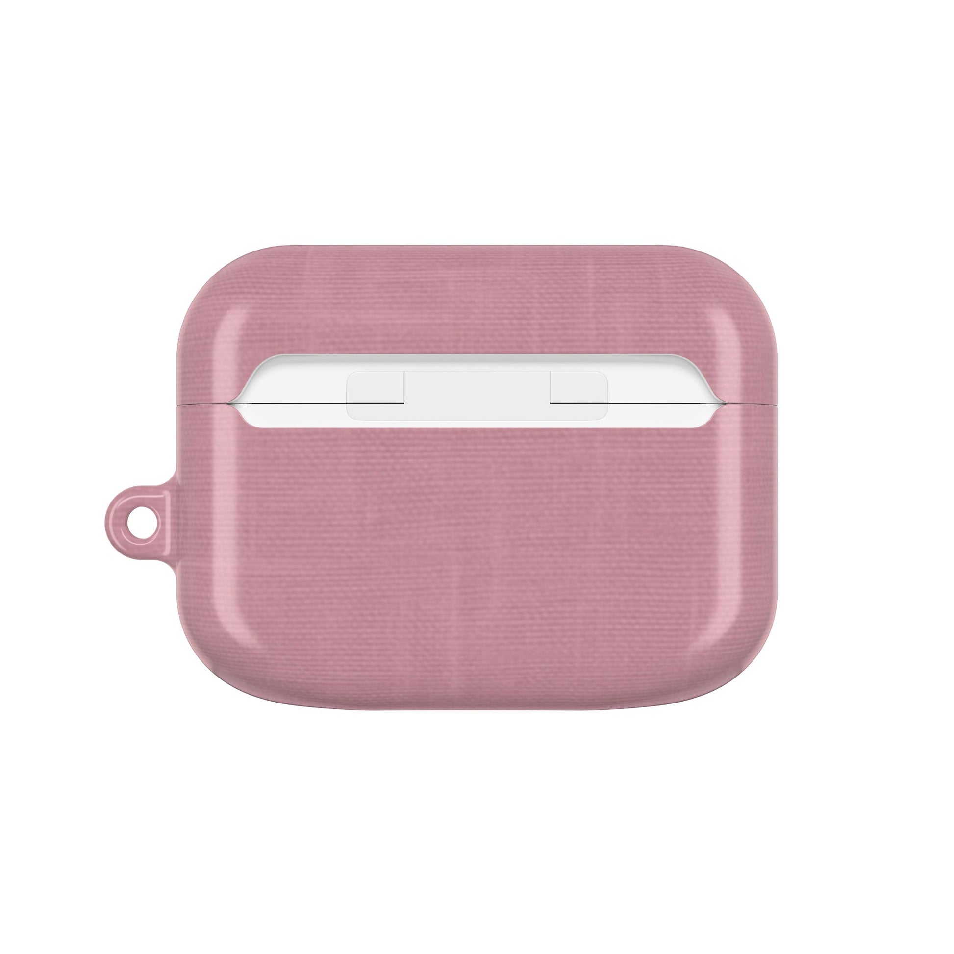 Blush Pink Linen AirPods Case - Minimalist Pink Cover for Gen 1, 2, 3, Pro Gen 1 & 2