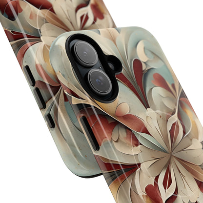 Vintage Baroque Blossom - Ornate Floral Art iPhone MagSafe Phone Case - Elegant Baroque-Inspired Design