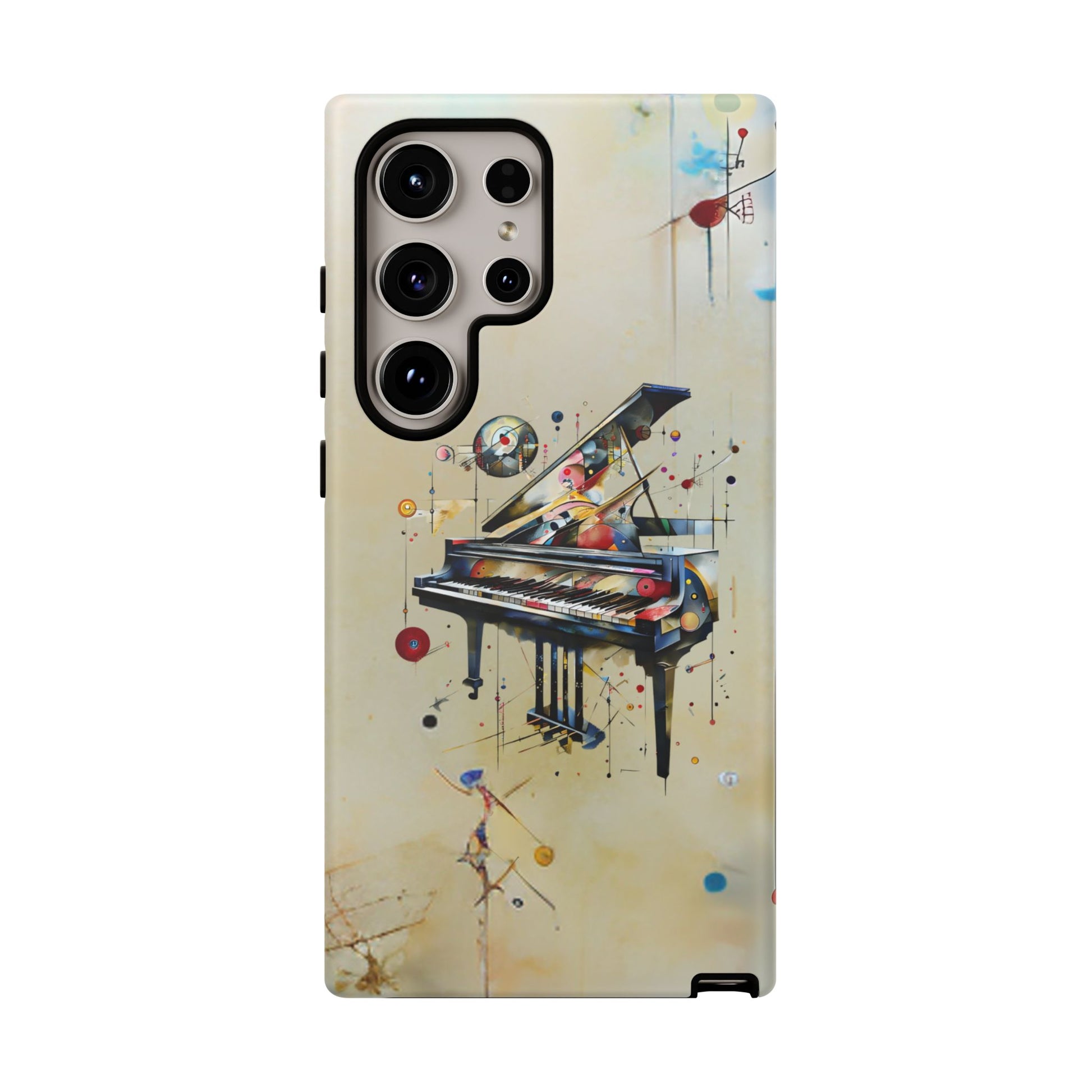 Keys of Imagination Artistic Grand Piano Tough Case for Samsung Galaxy S24 Ultra - Shockproof Phone Cover