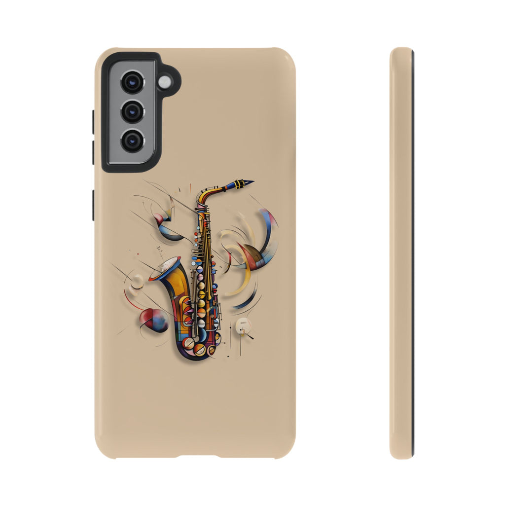 Brass Rhapsody Artistic Saxophone Music Tough Case for Samsung Galaxy S21 Plus - Shockproof Phone Cover