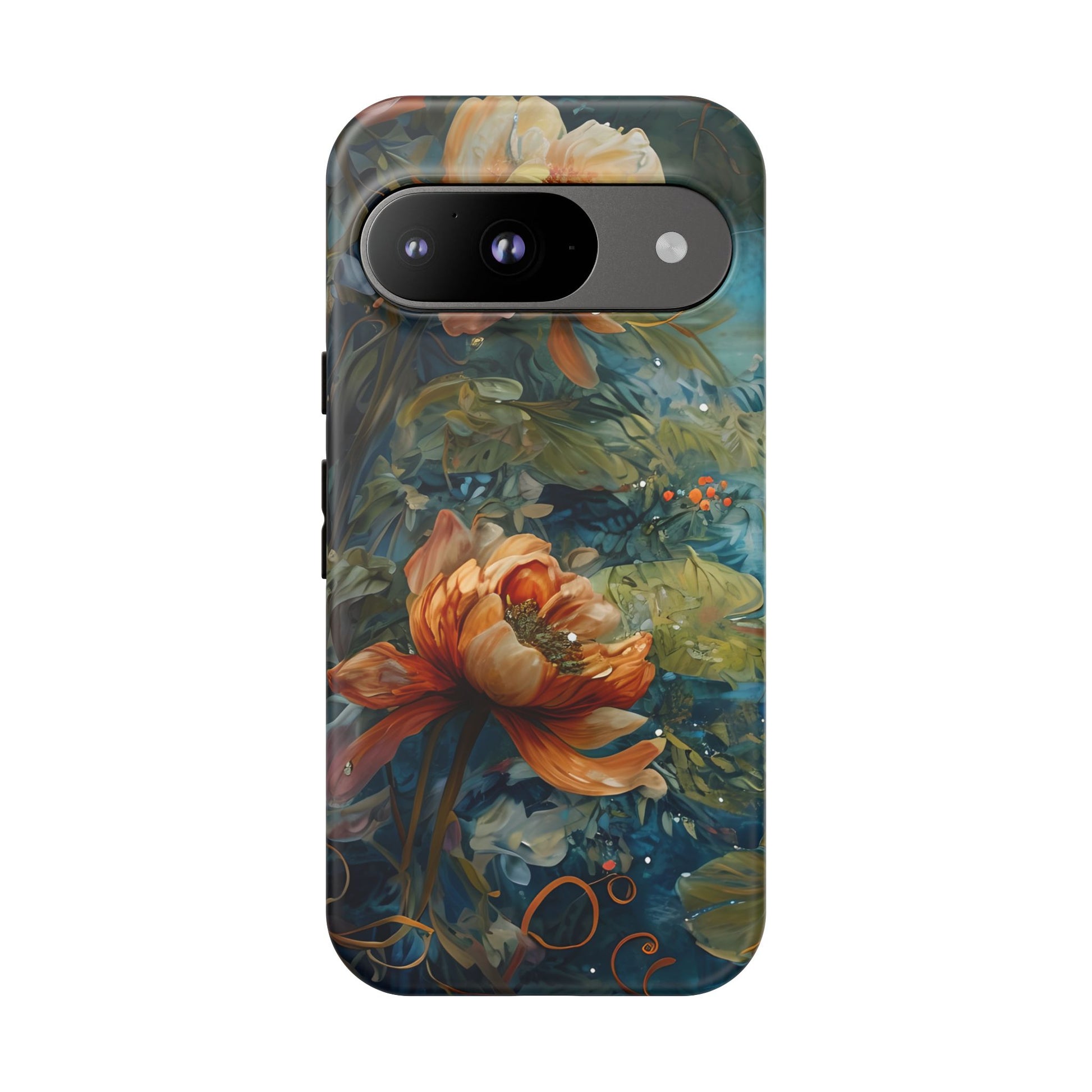Waterlily Nocturne Tough Case for Google Pixel 9 - Premium Artistic Shockproof Cover, Elegant Protective Phone Case