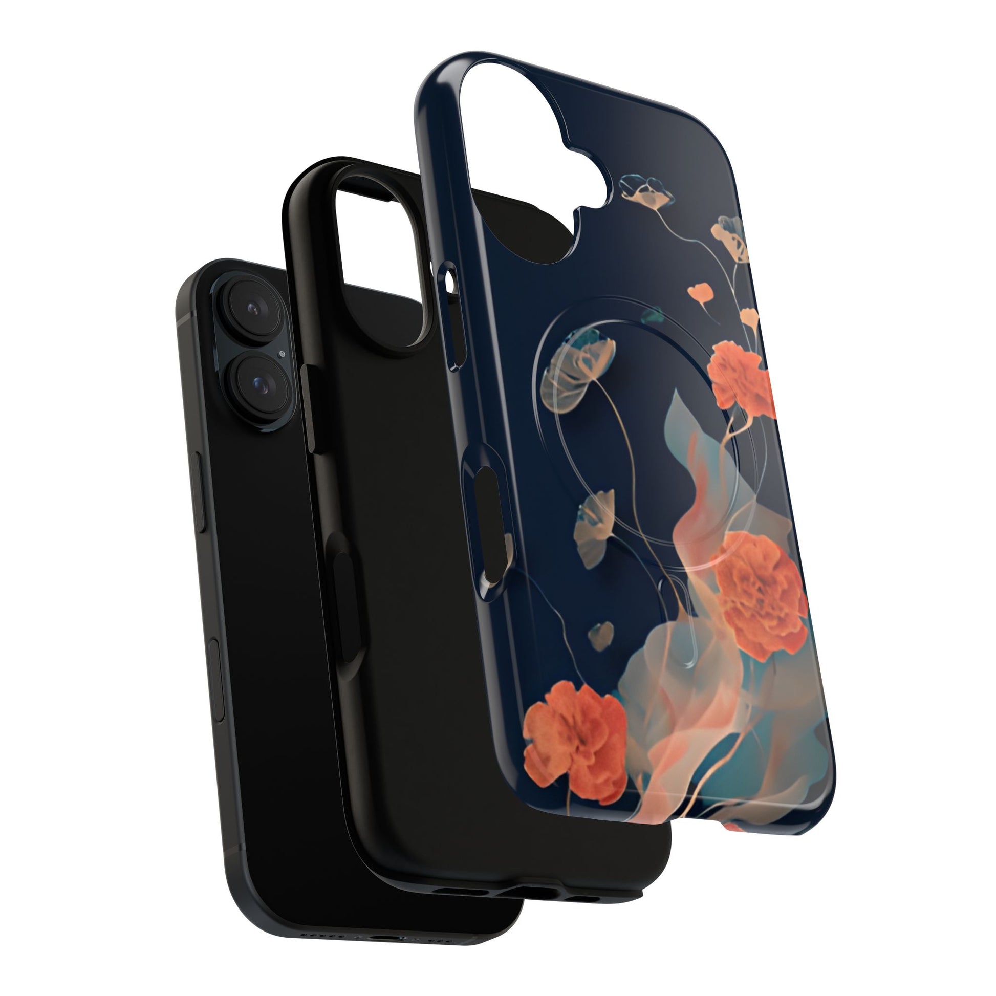 Lotus Reverie - Elegant Artistic Floral iPhone 16 MagSafe Phone Case - Painterly Lotus Blossom Design