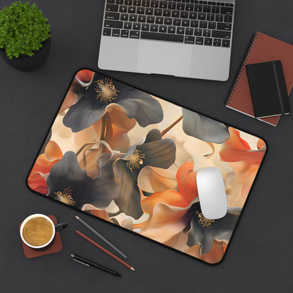 Autumn Ember Designer Desk Mat - Premium Office Desk Pad, 3 Sizes Available, Artistic Workspace Protection