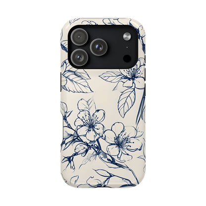 Blossom Sketch iPhone MagSafe Case