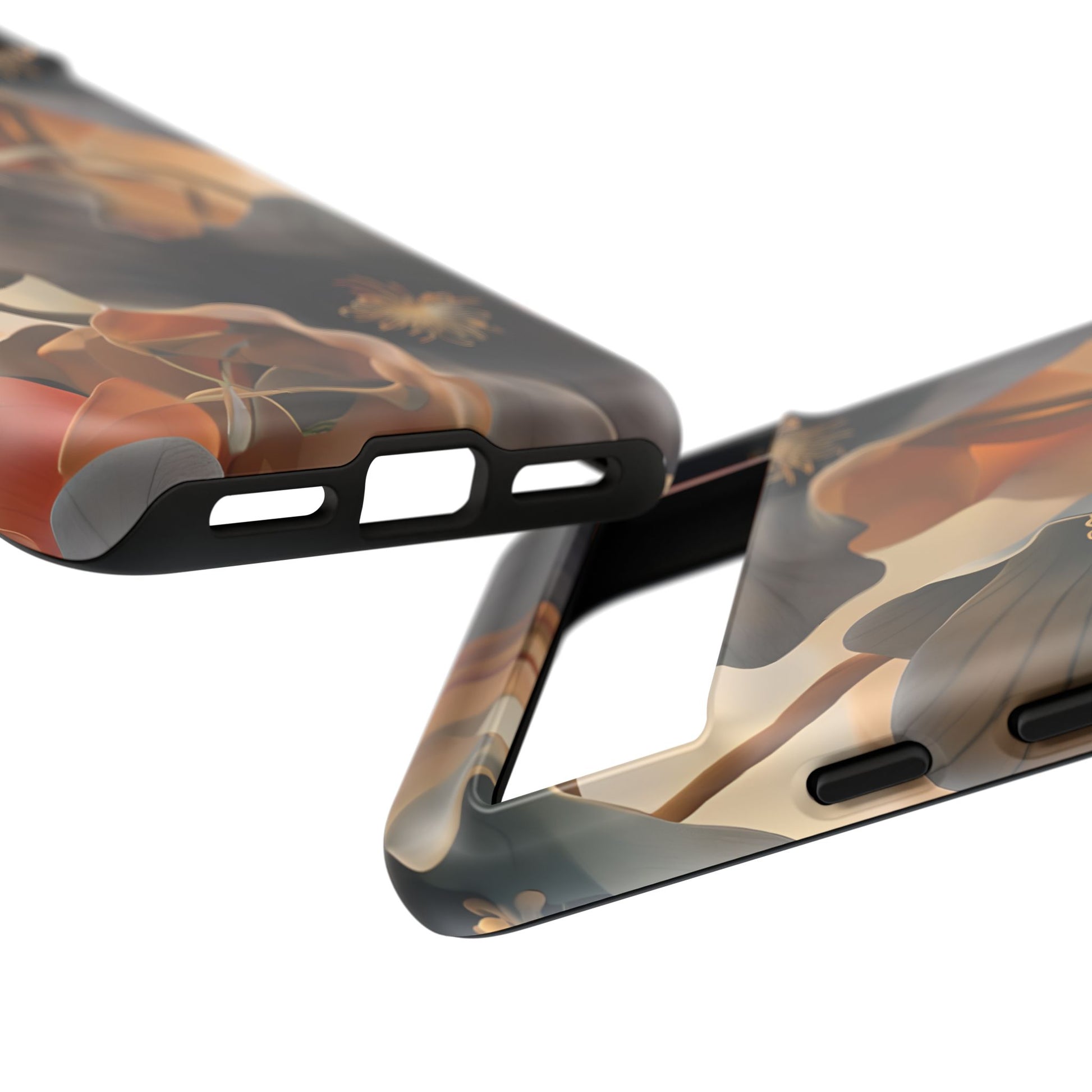 Autumn Ember - Moody Floral Art Google Pixel 8 Tough Phone Case - Warm Earthy Botanical Design