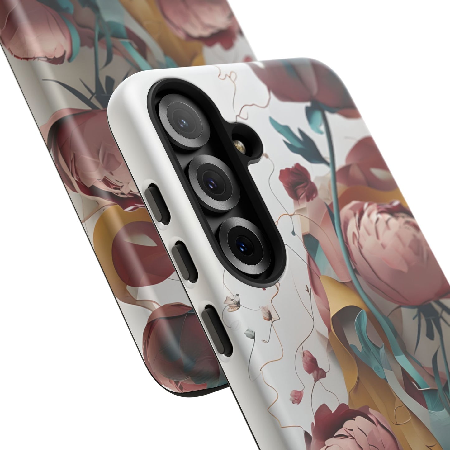 Blushing Peony Veil Samsung Galaxy Tough Case