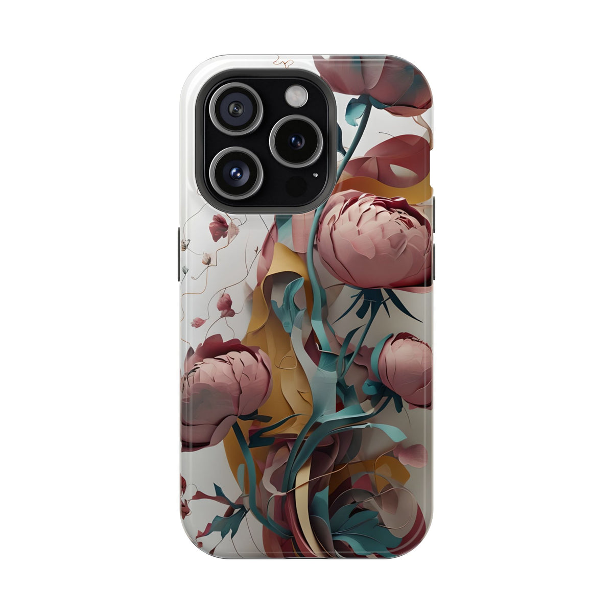Blushing Peony Veil iPhone MagSafe Case