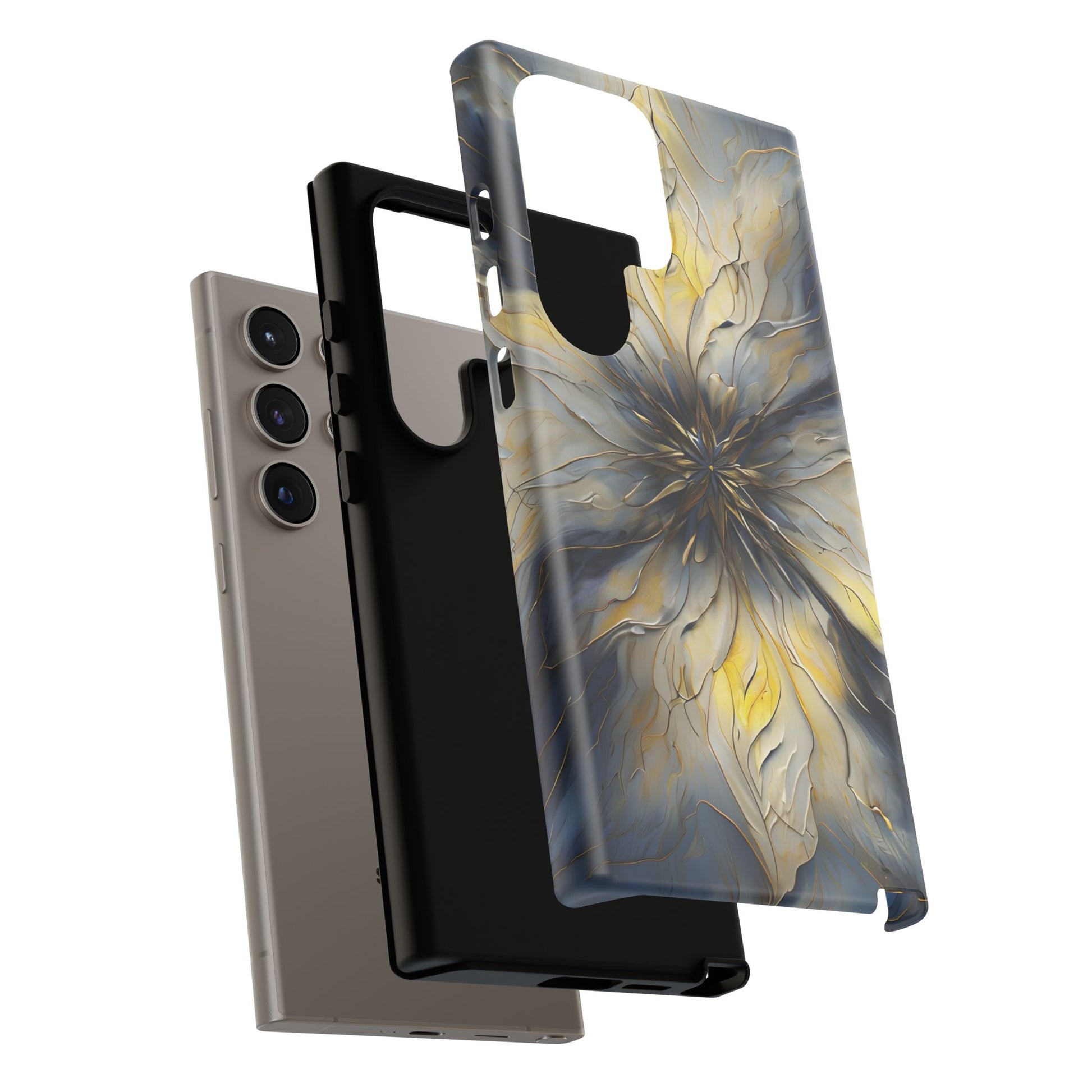 Luminous Petal Tough Case for Samsung Galaxy S24 Ultra - Premium Shockproof Designer Phone Cover